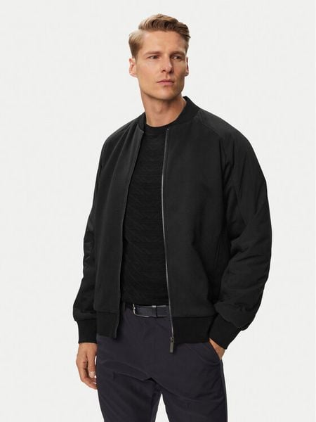 BOSS Kurtka bomber C-Skiles 180_AM 50565023 Czarny Regular Fit. Czarne kurtki Boss, m, bez wzorów, z bawełny, bez kaptura. Za 1,549.00 zł.