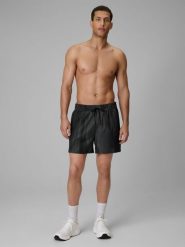 4F Spodenki plażowe boardshorty męskie - czarne XL. Czarne szorty 4F, m, bez wzorów, z materiału. Za 99.99 zł.