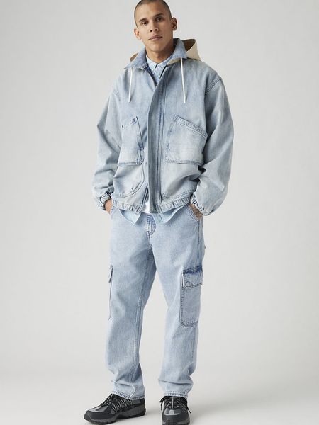 Levi's Bojówki dżinsowe "568" - Loose fit - w kolorze błękitnym rozmiar: W32/L34. Niebieskie jeansy Levi's®, l. Za 271.70 zł.