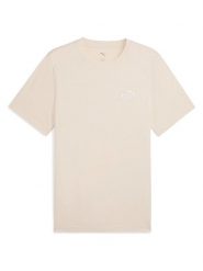 Puma Koszulka "Ess Small No. 1" w kolorze beżowym rozmiar: M. Brązowe bezrękawniki Puma, m, bez wzorów, bez kołnierzyka, bez ramiączek. Za 85.95 zł.