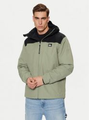 Quiksilver Kurtka przejściowa Overcast 3K EQYJK04063 Zielony Regular Fit. Zielone kurtki Quiksilver, l, bez wzorów, z syntetyku, bez kaptura. Za 379.99 zł.