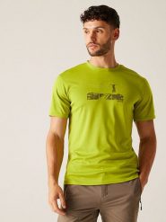 Regatta Koszulka "Fingal IX" w kolorze zielonym do biegania rozmiar: XL. Zielone t-shirty sportowe Regatta, bez wzorów, z materiału, bez ramiączek, do biegania. Za 53.04 zł.