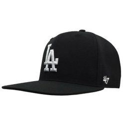Czapka z daszkiem męska 47 Los Angeles Dodgers No Shot Captain. Czarne czapki z daszkiem 47 Brand, bez wzorów, z bawełny. Za 119.99 zł.