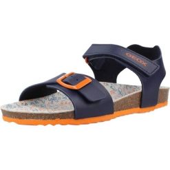 Sandały Geox Model J Ghita B. Niebieskie sandały Geox, z syntetyku, bez zapięcia. Za 141.99 zł.
