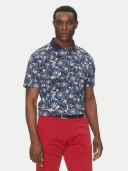 Hechter Paris Polo 74028 151920 Granatowy Regular Fit. Niebieskie koszulki polo Hechter Paris, l, bez wzorów, z bawełny, bez kołnierzyka, bez ramiączek. Za 199.99 zł.