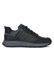Geox Sneakersy "Terrestre B ABX" w kolorze szaro-czarnym rozmiar: 43. Czarne buty sportowe casual Geox, bez wzorów, bez zapięcia. Za 422.66 zł.
