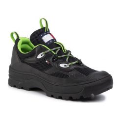 Tommy Jeans Sneakersy Expedition Shoe EM0EM00379 Czarny. Czarne buty sportowe casual Tommy Jeans, bez wzorów, z jeansu, bez zapięcia. W wyprzedaży za 489.00 zł.