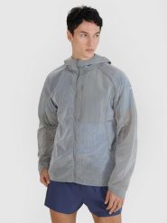 4F Kurtka do biegania Ultralight męska - szara XL. Szare kurtki do biegania 4F, l, bez wzorów, z dzianiny, z kapturem, do biegania. W wyprzedaży za 249.99 zł.