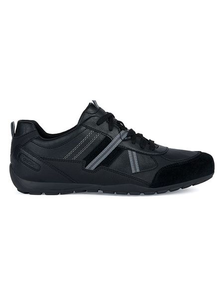 Geox Sneakersy "Ravex" w kolorze czarnym rozmiar: 43. Czarne buty sportowe casual Geox, bez wzorów, z materiału, bez zapięcia. Za 239.29 zł.