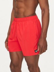 Adidas Szorty kąpielowe Solid CLX JC9919 Czerwony Regular Fit. Czerwone kąpielówki Adidas, m, bez wzorów, z syntetyku. Za 129.99 zł.