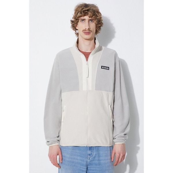 Polar Sportowy Męski Columbia Back Bowl Fleece Lightweight. Szare bluzy z polaru Columbia, l, bez wzorów, z polaru, bez kaptura. Za 294.99 zł.