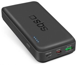 SBS TTBB20000PD20K 20000 mAh 20W PD USB-C, USB-A, Micro-USB - czarny. Czarne powerbanki . Za 109.00 zł.