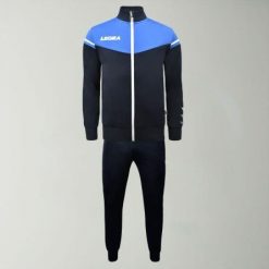 Dres gimnastyczny sender męski niebieski bluette. Niebieskie komplety dresowe Legea, m, bez wzorów, z dresówki, bez ramiączek. W wyprzedaży za 139.50 zł.