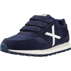 Buty MUNICH SPORT 1695171M Niebieski. Niebieskie buty turystyczne munich, bez wzorów, z syntetyku, bez zapięcia, na fitness i siłownię. Za 224.99 zł.