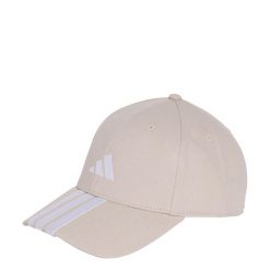 Czapka 3-Stripes New Logo Baseball. Białe czapki z daszkiem Adidas, bez wzorów, z bawełny. Za 128.50 zł.