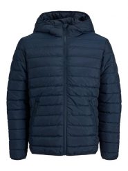 Jack & Jones Kurtka pikowana "Wing" w kolorze granatowym rozmiar: XL. Niebieskie kurtki Jack & Jones, xl, bez wzorów, bez kaptura. Za 128.25 zł.