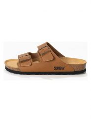 Sunbay Klapki "Trefle" w kolorze jasnobrązowym rozmiar: 41. Brązowe klapki Sunbay. Za 138.95 zł.