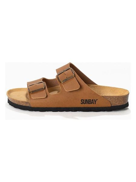 Sunbay Klapki "Trefle" w kolorze jasnobrązowym rozmiar: 41. Brązowe klapki Sunbay. Za 138.95 zł.