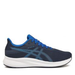 Buty do biegania Asics. Niebieskie buty do biegania ASICS, bez wzorów, bez zapięcia, do biegania. Za 249.99 zł.