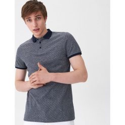Koszulka polo w drobny deseń - Granatowy. Koszulki polo sportowe House. Za 69.99 zł.