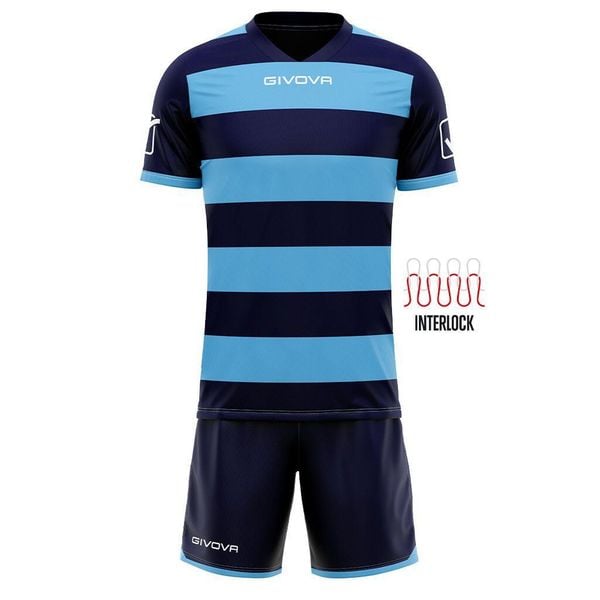 Zestaw Sportowy Givova Rugby XL - Oddychający i Trwały. Czarne t-shirty sportowe Givova, bez wzorów, z poliesteru, bez ramiączek, na fitness i siłownię. Za 213.99 zł.