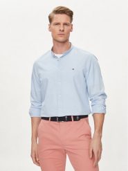 Tommy Hilfiger Koszula MW0MW34650 Błękitny Slim Fit. Niebieskie koszule Tommy Hilfiger, m, bez wzorów, z bawełny, bez kołnierzyka, bez ramiączek. Za 239.99 zł.