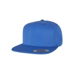 Czapka snapback Flexfit Classic. Niebieskie czapki z daszkiem FLEXFIT, bez wzorów, z wełny. Za 111.50 zł.