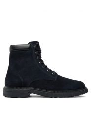 Tommy Hilfiger Kozaki Outdoor Suede FM0FM05193 Granatowy. Niebieskie kozaki Tommy Hilfiger, bez wzorów, ze skóry, bez zapięcia. Za 799.99 zł.