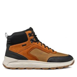 Trapery Geox. Brązowe trapery Geox, bez zapięcia. Za 799.99 zł.