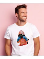 WOOOP Koszulka "Boxing cat" w kolorze białym rozmiar: M. Białe bezrękawniki Wooop, m, bez wzorów, z bawełny, bez kołnierzyka, bez ramiączek. Za 56.99 zł.