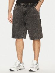 Vans Szorty jeansowe Drill Chore VN0A7S4S Czarny Loose Fit. Czarne szorty Vans, m, bez wzorów, z bawełny. Za 249.99 zł.