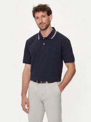 Gant Polo Contrast 2013039 Granatowy Regular Fit. Niebieskie koszulki polo GANT, m, bez wzorów, z bawełny, bez kołnierzyka, bez ramiączek. Za 269.99 zł.
