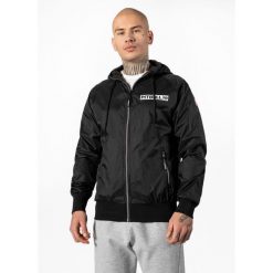 Kurtka przejściowa męska Pitbull z kapturem Athletic Logo. Czarne kurtki PITBULL, l, bez wzorów, z kapturem. Za 219.99 zł.