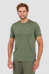EA7 Zielony t-shirt. Zielone t-shirty EA7 Emporio Armani, l, bez wzorów, bez kołnierzyka, bez ramiączek. W wyprzedaży za 292.99 zł.