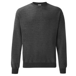 Bluza Rozpinana Dla Dorosłych Unisex Classic Heather. Szare bluzy Fruit of the Loom, m, bez wzorów, bez kaptura. Za 79.99 zł.