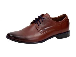 Półbuty pantofle męskie Mario Boschetti 277 Br. Brązowe eleganckie półbuty Mario Boschetti, bez wzorów, ze skóry, bez obcasa, na obcasie, bez zapięcia. Za 279.00 zł.