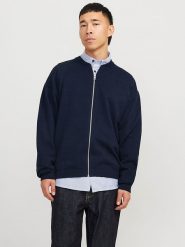 Jack & Jones Kardigan "Calvin" w kolorze granatowym rozmiar: M. Niebieskie swetry rozpinane Jack & Jones, m, bez wzorów, z bawełny, bez kołnierzyka, bez ramiączek. Za 113.99 zł.