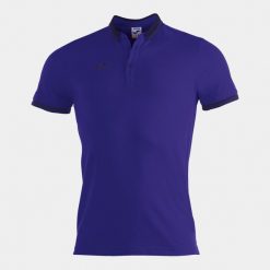 Koszulka polo do tenisa męska Joma Bali II. Fioletowe koszulki polo Joma, m, bez wzorów, z bawełny, bez kołnierzyka, bez ramiączek, do piłki nożnej. Za 248.00 zł.