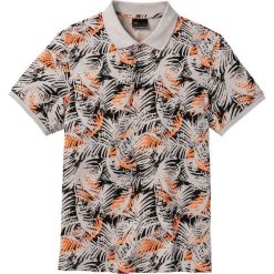 Shirt polo w kwiatowy wzór bonprix szary w kwiatowy wzór. Koszulki polo bonprix. Za 54.99 zł.