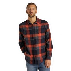 LEE WORKER SHIRT MĘSKA KOSZULA MATERIAŁOWA W KRATĘ BURNT OCRA L68HRIOM 112117178. Koszule Lee, l, bez wzorów, z materiału, bez kołnierzyka, bez ramiączek. Za 129.99 zł.