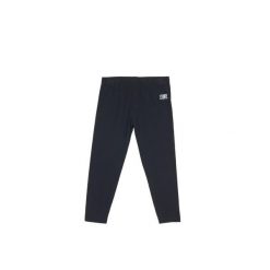 Legginsy z bawełna na czas wolny na co dzień. Czarne legginsy długie sportowe LEONE 1947 APPAREL, bez wzorów, z bawełny, na fitness i siłownię. W wyprzedaży za 54.73 zł.