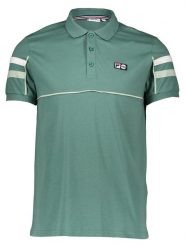Fila Koszulka polo w kolorze zielonym rozmiar: XS. Zielone koszulki polo Fila, xs, bez wzorów, z bawełny, bez kołnierzyka, bez ramiączek. Za 48.62 zł.