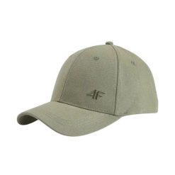 Czapka z daszkiem 4F. Zielone czapki z daszkiem 4F, bez wzorów, z bawełny. Za 53.99 zł.