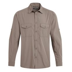 Koszula z długim rękawem Craghoppers Kiwi II. Brązowe bluzki z długim rękawem Craghoppers, m, bez wzorów, bez kołnierzyka, bez ramiączek. Za 240.55 zł.