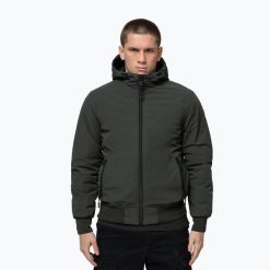 Kurtka męska Pitbull York Hooded. Zielone kurtki PITBULL, m, bez wzorów, z elastanu, bez kaptura. Za 299.99 zł.