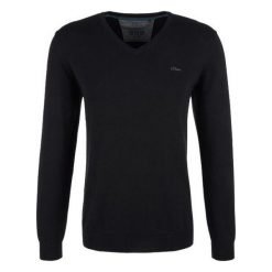 S.Oliver Sweter Męski Xxl, Czarny. Swetry nierozpinane marki S.Oliver. W wyprzedaży za 100.00 zł.