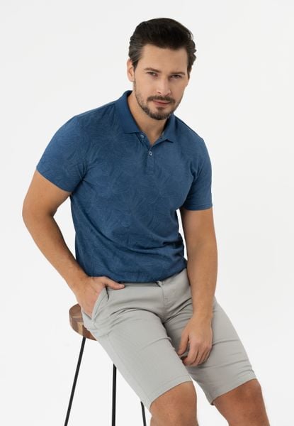 Koszulka polo z wzorem O-KOBALT. Koszulki polo sportowe Volcano, m, bez wzorów, z bawełny, bez kołnierzyka, bez ramiączek. Za 99.99 zł.