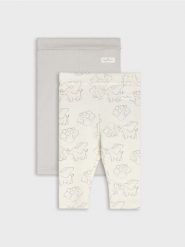 Bawełniane legginsy 2 pack - szary. Szare legginsy długie sportowe Sinsay, l, bez wzorów, z bawełny. Za 19.99 zł.