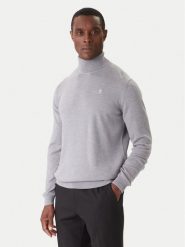 KARL LAGERFELD Golf 655058 554399 Szary Regular Fit. Szare swetry rozpinane KARL LAGERFELD, m, bez wzorów, z wełny, bez kołnierzyka, bez ramiączek. Za 639.99 zł.