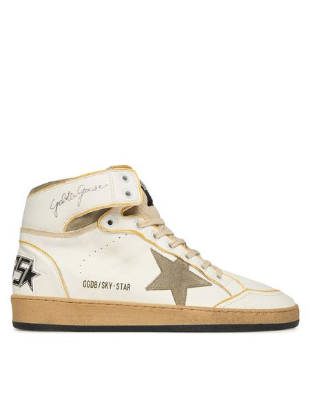 Golden Goose Sneakersy Sky Star GMF00230.F004089.10961 Biały. Białe buty sportowe casual GOLDEN GOOSE, bez wzorów, ze skóry, bez zapięcia. Za 2,389.00 zł.
